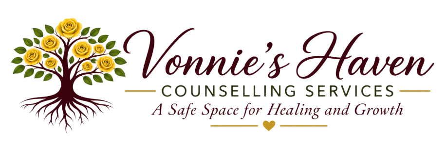 Vonnie's Haven Counselling Services logo with motto